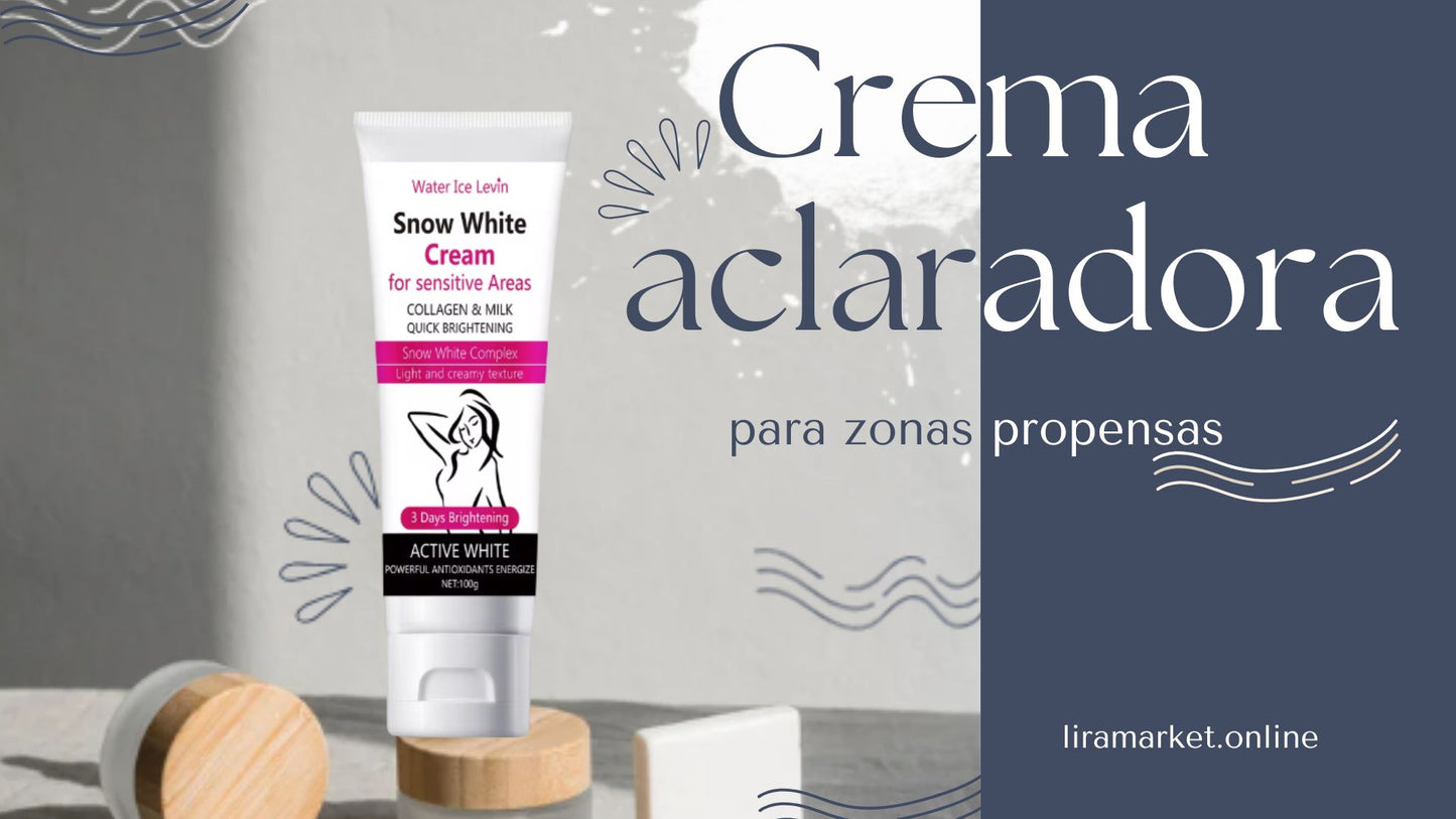 Crema aclaradora para zonas propensas