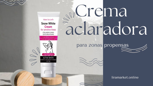 Crema aclaradora para zonas propensas